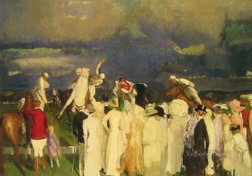 George Wesley Bellows Painting - Polo Multitud Realista Escuela Ashcan George Wesley Bellows